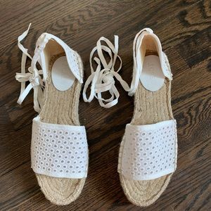 JCrew Espadrille Lace-Up Sandals